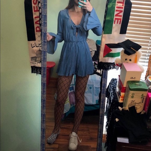 rue21 Denim Colored Romper - Picture 9 of 9